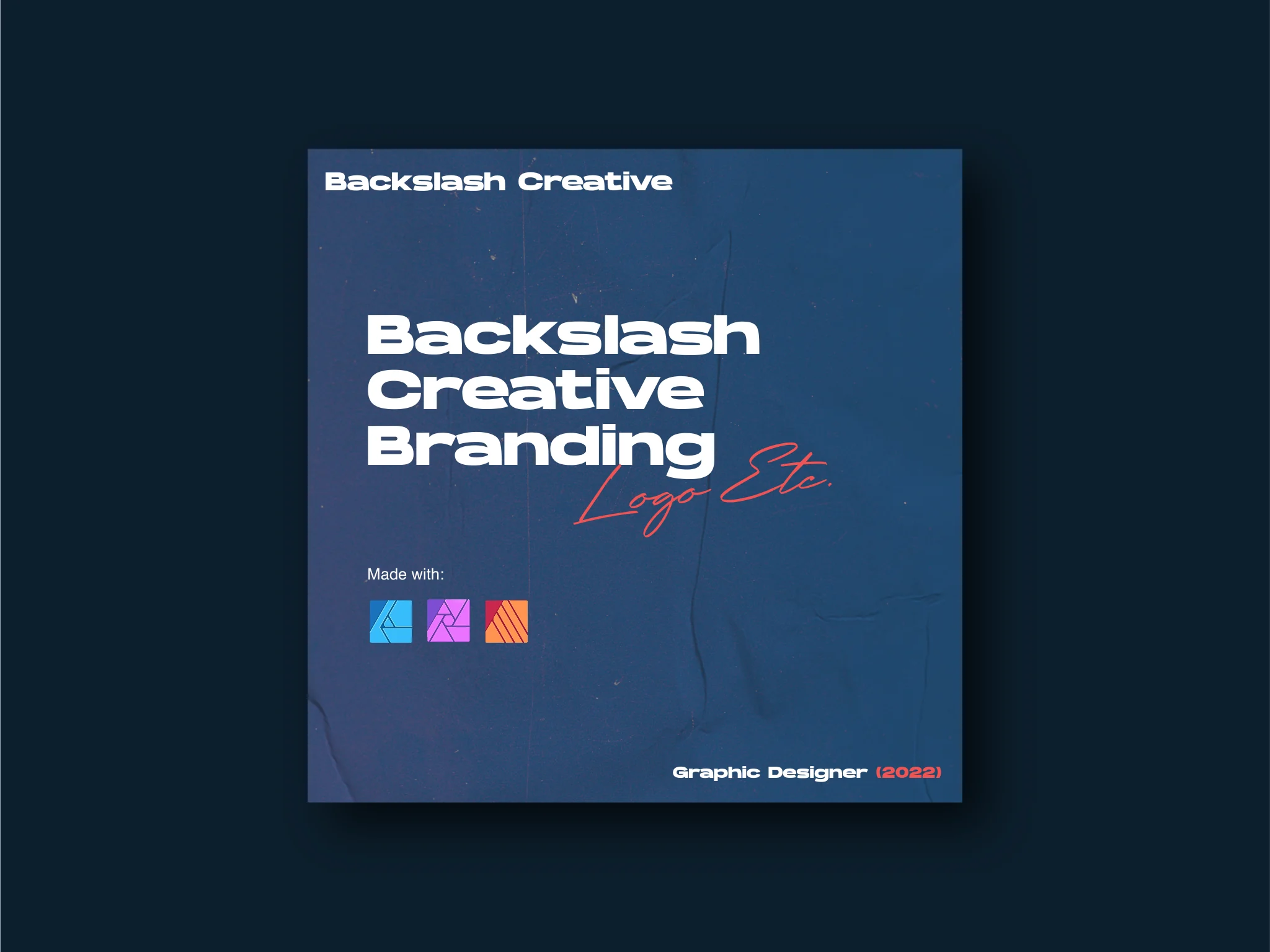 Backslash Creative title card